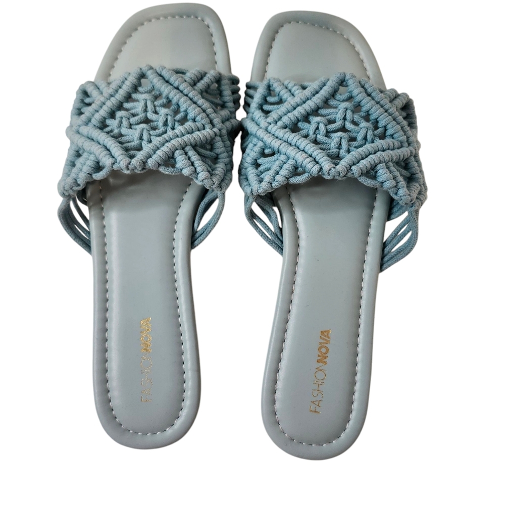 Fashion Nova teal Women's Sandals